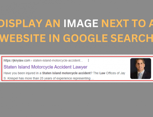 How to get an image to appear next to a website in Google search results