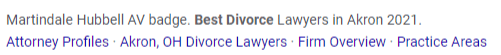 Google Results Best Ohio Divorce Lawyer