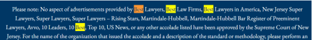 Law Firm Disclaimer