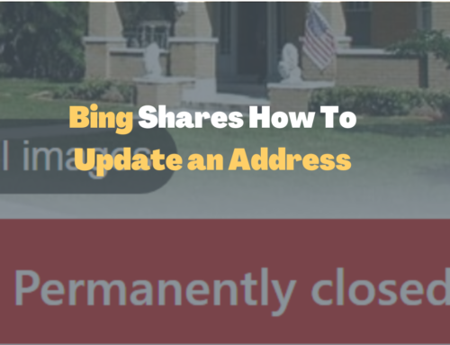Updating a Business Address on Bing